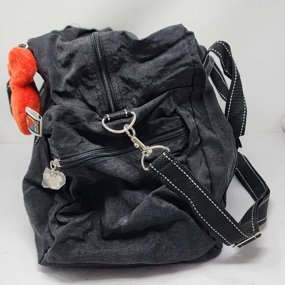 Disney Mickey Mouse Unlimited Vintage 90s Black Duffle Bag Plush Keychain New - Picture 6 of 12